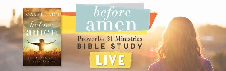 a woman standing in front of a book cover with the words before amen proves 31 misrises bible study live