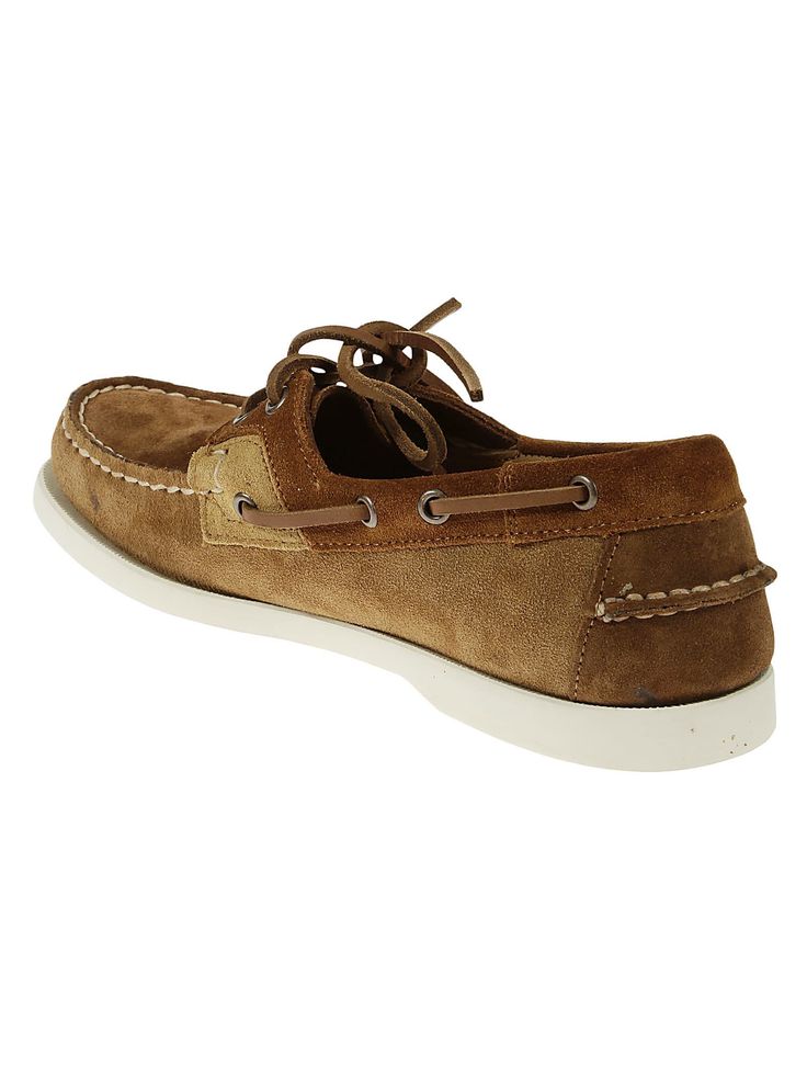 Sebago Moccasin in brown suede, leather insole, leather laces, white non-slip rubber sole, side logo detail.Composition: 100% Leather Brown Low-top Boat Shoes With Leather Sole, Brown Leather Boat Shoes With Leather Sole, Brown Suede Boat Shoes With Textured Sole, Brown Leather Sole Lace-up Boat Shoes, Brown Suede Moccasins For Outdoor, Classic Suede Lace-up Moccasins, Brown Leather Moccasins With Contrast Sole, Brown Lace-up Boat Shoes With Leather Sole, Brown Moc Toe Moccasins With Contrast Sole