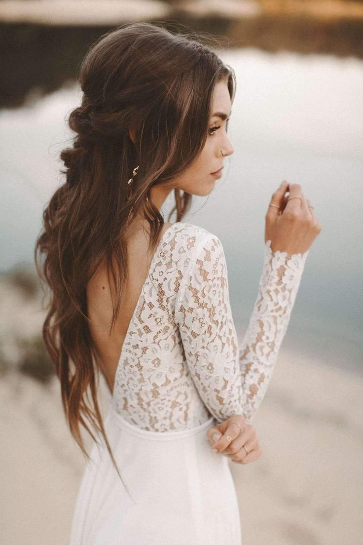 [Brautkleid mit Rückenausschnitt MALEA] - [light and lace] 2 Braids Hairstyles, Weave Hairstyles Braided, Bridal Braids, Hair Extensions Best, Creative Hairstyles, Wedding Hairstyles For Long Hair, Hair Vine, Hair Photo, Wedding Hair And Makeup