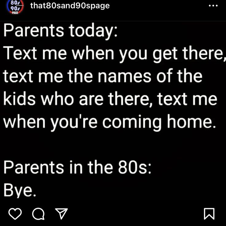 a text message that reads parents today