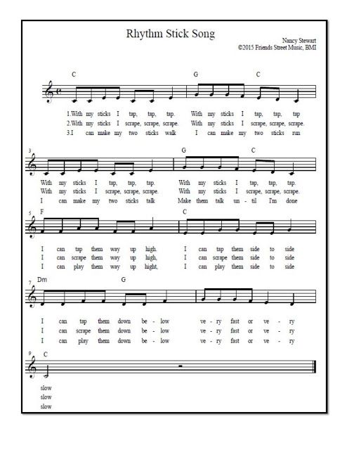 sheet music with the words elyhan stick song