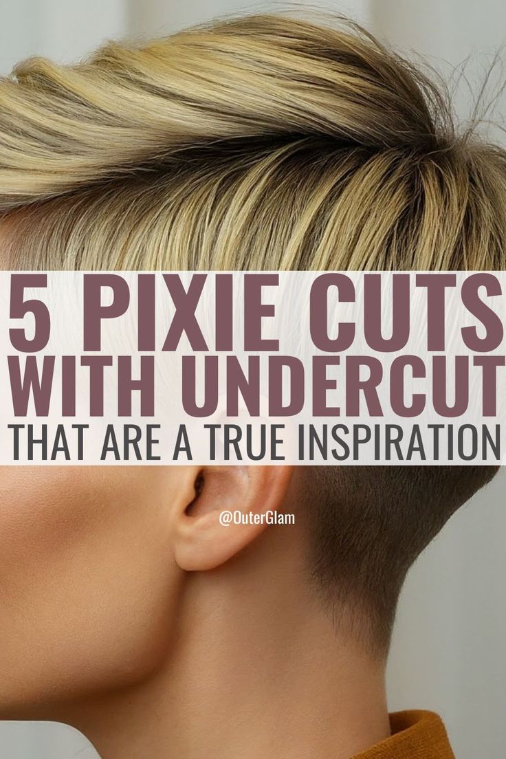 Whether you're considering a bold new look or simply seeking inspiration, these 5 pixie cuts with undercut are a true inspiration. If you're trying to find the perfect hairstyle that exudes confidence and style, this article is for you. Discover versatile pixie cuts that incorporate edgy undercuts, offering a blend of chic and daring flair. Short Womens Haircuts Shaved Sides, Pixie Haircut Faded Sides Women, Women’s Undercut Pixie, How To Style Short Hair Pixie Undercut, Disconnected Pixie Undercut, Undercut Long Pixie Haircut, Short Pixie Undercut Hair, Womens Pixie Undercut, Short Pixie Haircuts Shaved Sides