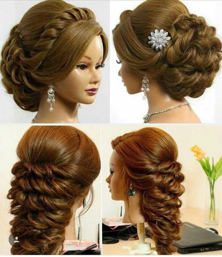 Jora Hairstyle, New Bridal Hairstyle, Hair Style On Saree, Engagement Hairstyles, Bridal Hairdo, Bridal Hair Buns, Indian Wedding Hairstyles, Bridal Hair Updo, Front Hair