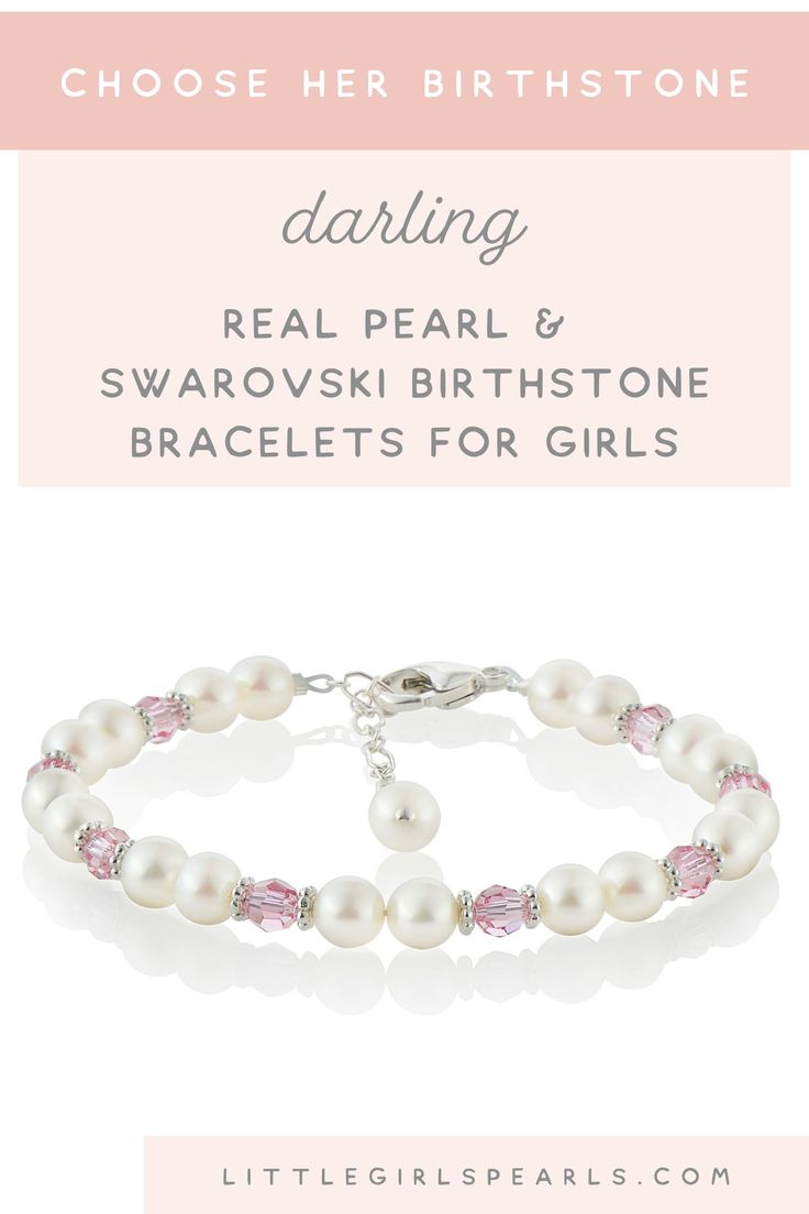 When you're far apart from your loved ones, it's nice to send a little sparkle their way - to let them know your'e thinking about them. With sizing newborn through adult, you're sure to find the perfect gift with the perfect fit. Personalized with her very own sparkly birthstone to make it extra special. Each piece comes gift wrapped in a pretty pink jewelry box to protect their heirloom gift. https://littlegirlspearls.com/collections/pearl-bracelets/products/darling-pearl-and-crystal-bracelet Sparkling Round Beads Jewelry For Gift, Gift Sparkling Jewelry With Round Beads, Round Pearl Crystal Bracelet For Gift, Elegant Personalized Sterling Silver Beaded Bracelets, Elegant Sparkling Beaded Bracelets As Gift, Elegant Hypoallergenic Bracelets For Birthday, Elegant Sparkling Beaded Bracelet As Gift, Elegant Sparkling Beaded Bracelet For Gift, Sparkling Crystal Bracelet Gift