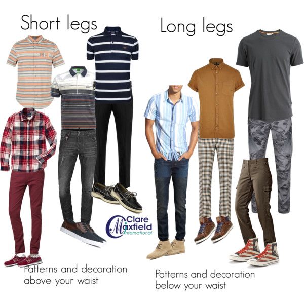 how to dress men with shorter or longer legs by claremaxfield on Polyvore featuring J.Lindeberg, Paul & Shark, Original Penguin, Maharishi, ucon, H&M, Converse, Sperry Top-Sider, 1901 and River Island Long Torso Short Legs Outfits Men, Short Legs Outfit, Male Fashion Advice, Short Legs Long Torso, Male Body Shapes, Mens Long Sleeve Shirts, Legs Outfit, Longer Legs, Dress Men