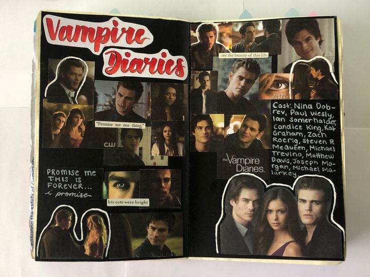 an open book with pictures of the vampires on it's pages and words