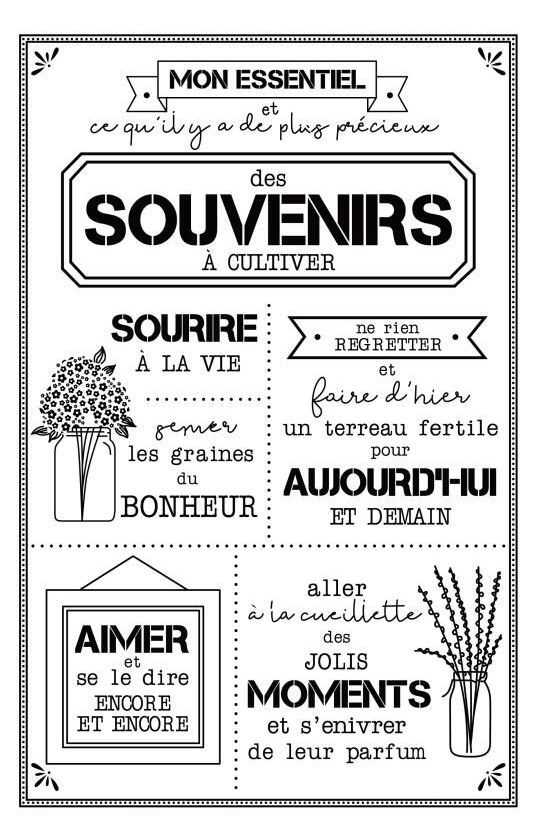 an old french poster with some words in black and white on the bottom half of it