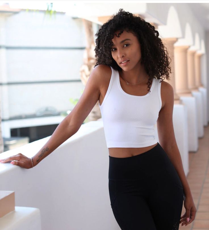 Bra 30 Scoop Crop - 13 Hub Lane   | White Activewear With Built-in Bra For Everyday, Supportive Seamless Everyday Activewear, Supportive Seamless Activewear For Everyday, Everyday Supportive Seamless Activewear, Everyday Fitted Activewear With Light Support, Compressive Bra Friendly Activewear For Everyday, Compressive Everyday Activewear, Everyday Stretch Sports Bra With Scoop Neck, Supportive Fitted Activewear For Relaxation