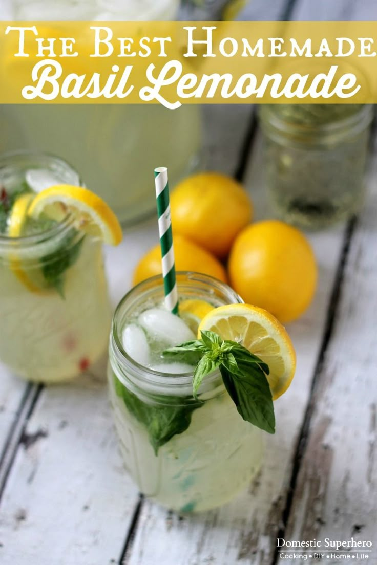 the best homemade basil lemonade recipe