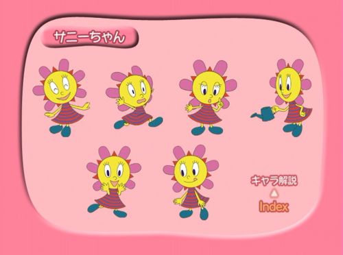 an animated cartoon character with different expressions