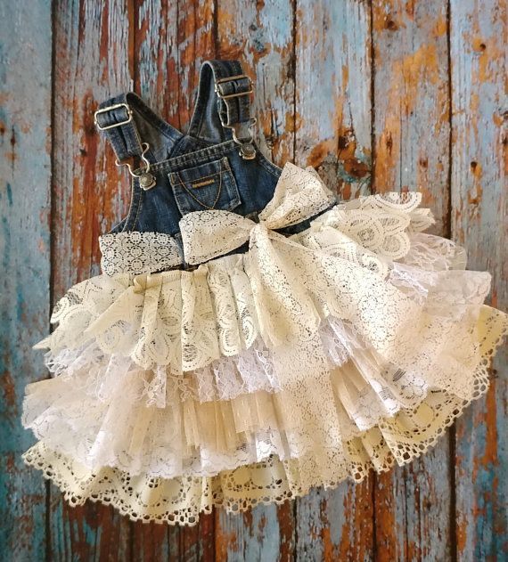 Designer Baby Boy Clothes, Girls Cotton Dresses, Foto Baby, Linens And Lace, Shabby Chic Wedding, Denim And Lace, Old Jeans, Lace Flower