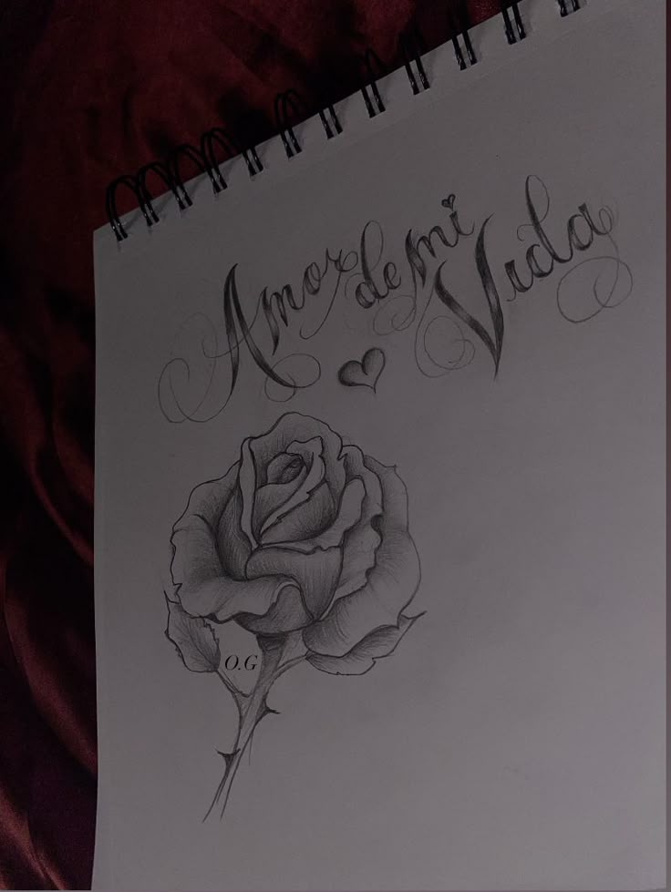 Valentines Love Art, Cursive Lettering, Rose Art, Love Letter Easy Drawings For Husband, Amor Eterno Drawing, Chicana Love Letters, Chicano Love Letters For Him, Old School Drawings Cholo Love Easy, Love Letters Chicano, Love Letter Drawings, Chicano Drawings Love, Chicano Love Drawings