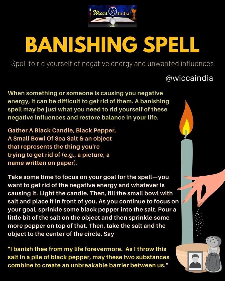 Banishing Spells, Negative Energy Cleanse, Spells That Actually Work, Hoodoo Spells, Witchcraft Spells For Beginners, Banishing Spell, Spells For Beginners, Bad Spirits, Easy Spells