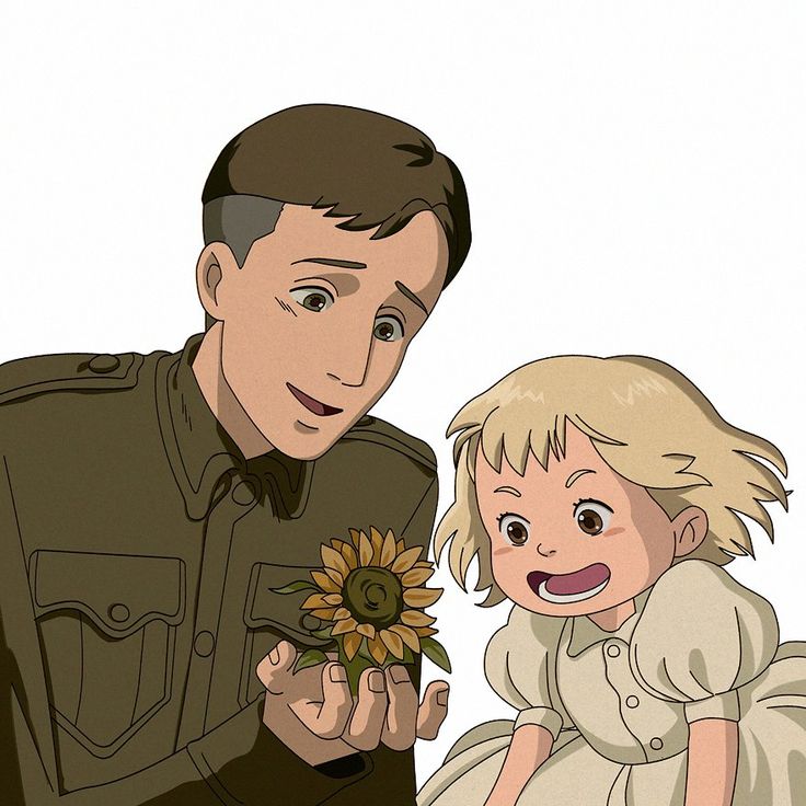 Field of Sunflowers x Ghibli by Yvette Chua Cod Memes, Army Soldier, Sunflower Fields, Jojo Bizzare Adventure, Soldier, Sunflower, History, Memes