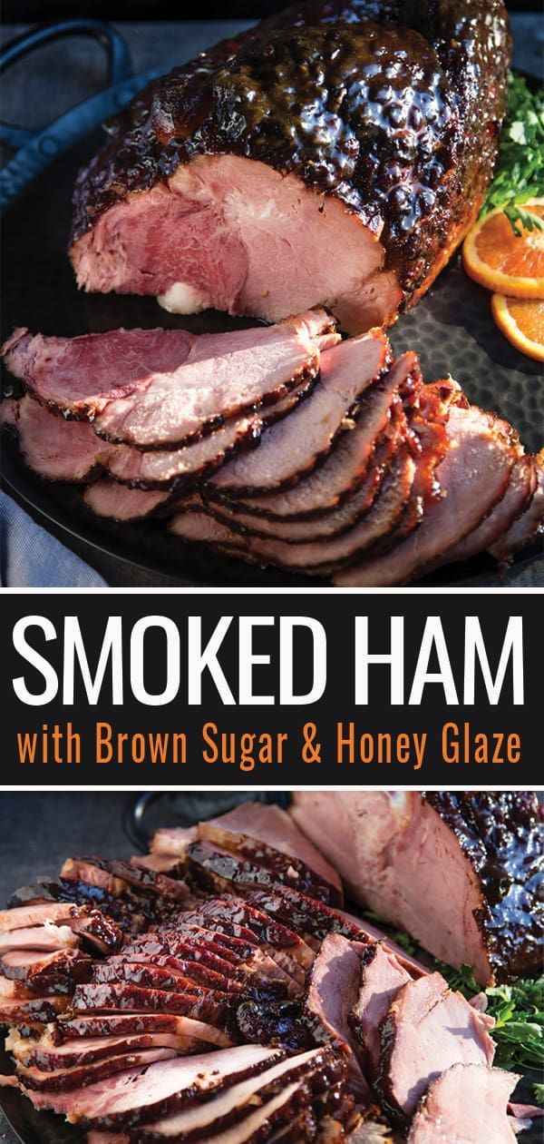 smoked ham with brown sugar and honey glaze is shown on the cover of this cookbook