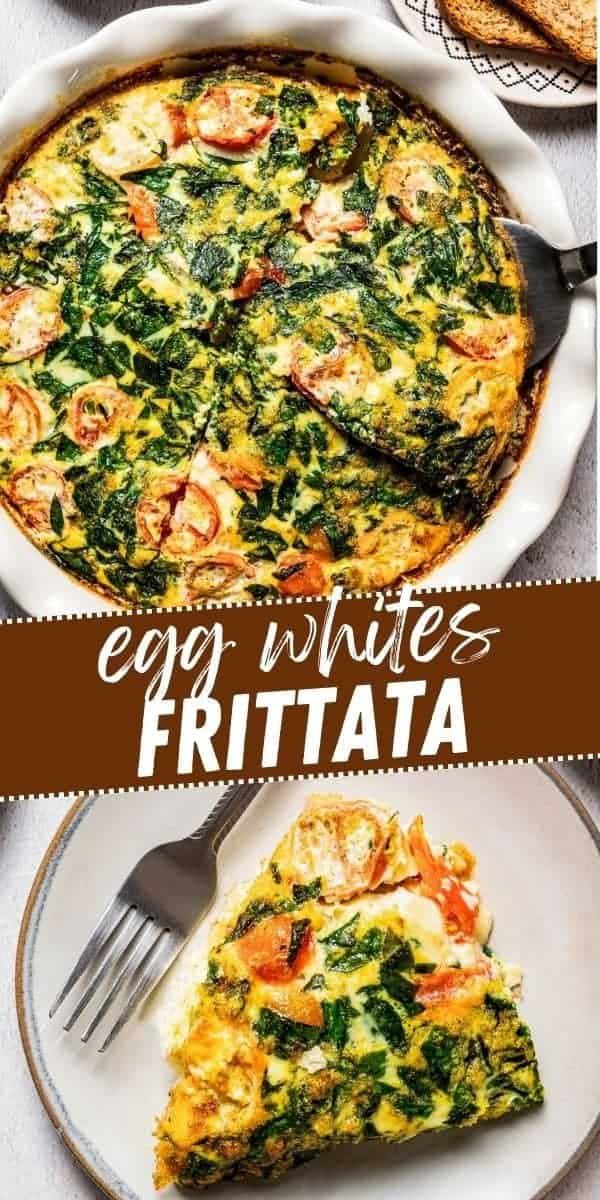 an egg white frittata with spinach and carrots in it on a plate