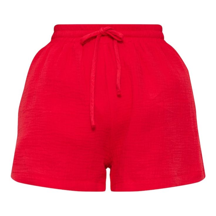 Create A Look No One Will Forget With These Cherry Red Woven Floaty Shorts. Brought To You In A Cherry Red Woven Material With A Floaty Style And A High Waisted Fit, These Shorts Will Have You Standing Out From The Rest. Style With The Matching Top, Sandals And Accessories For A Combo We're Crushing On. Length Approx 40.5cm/16" (Based On A Sample Size Uk 8) Model Wears Size Uk 8/ Eu 36/ Aus 8/ Us 4 Model Height - 5ft 7" Red Bottoms With Built-in Shorts For Vacation, Trendy Red Shorts For Day Out, Red Cotton Shorts For Day Out, Chic Red Loungewear Bottoms, Red Bottoms For Day Out, Trendy Red Summer Shorts, Trendy Red Summer Bottoms, Trendy Red Shorts For Beach, Trendy Red Bottoms For Summer