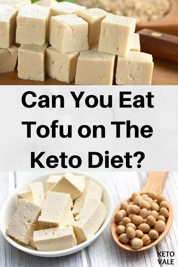 tofu on the keto diet with text overlay that reads can you eat tofu on the keto diet?