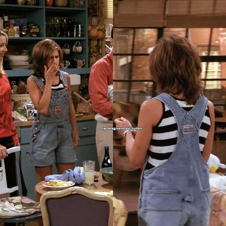 rachel green's style Rachel Green Overalls, Friends Rachel Outfits, Rachel Green Fashion, Rachel Outfits, Estilo Rachel Green, Friends Fits, Emily Ratajkowski Outfits, Friends Rachel, Rachel Green Friends