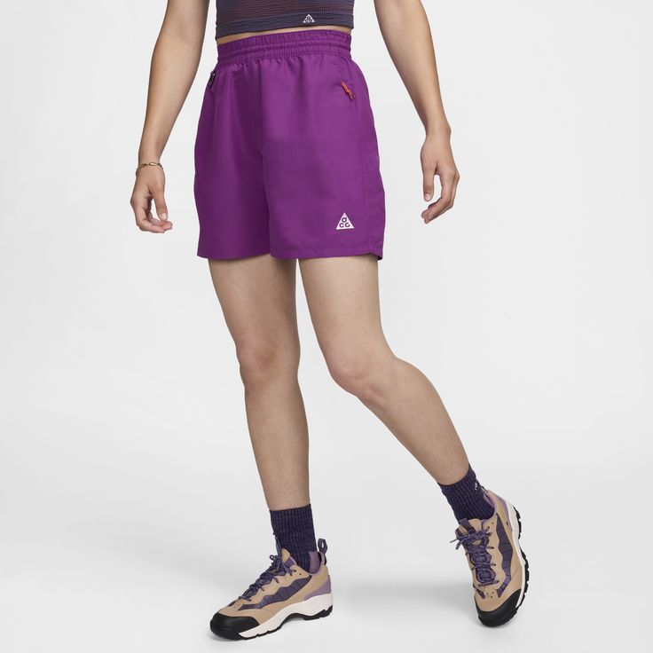 For adventures, big and small, it's always nice to have some extra room to move. Wider through the leg and a longer length make these stretchy, high-waisted shorts the perfect fit for days when space and comfort are a premium. Sporty Knee-length Shorts For Outdoor Activities, Stretch Athletic Shorts For Hiking, Nike Bottoms With Built-in Shorts For Outdoor Activities, Nike Bottoms With Built-in Shorts And Short Inseam, Nike Shorts With Built-in Shorts, Athleisure Stretch Shorts For Hiking, Stretch Athleisure Shorts For Hiking, Sporty Stretch Hiking Shorts, Outdoor Bottoms With Built-in Shorts