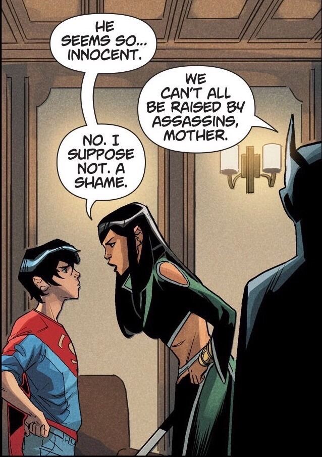 batman and supermangirl talking to each other