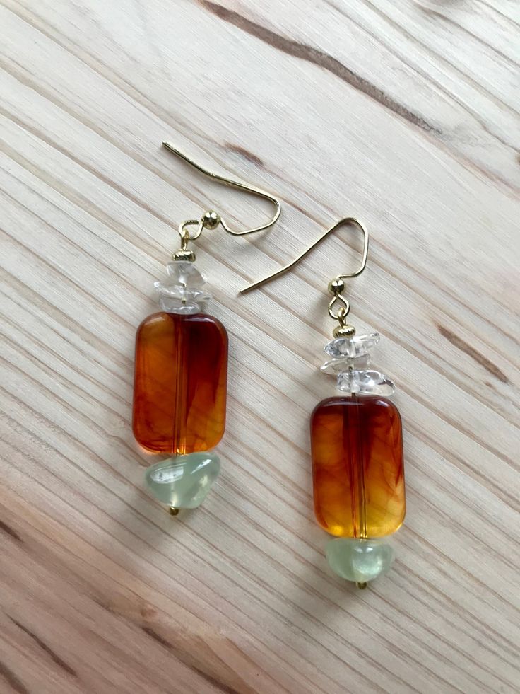 One of a kind handcrafted earrings with acrylic tortoise shell and semi-precious stones. Gold plated surgical stainless steel hooks. Aquamarine Earrings, Jewellery Ideas, Jewelry Studio, Handcrafted Earrings, Semi Precious Stones, Beads And Wire, Fabric Jewelry, Jewelry Inspo, Unique Earrings