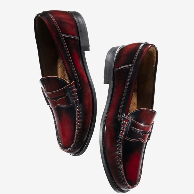 Color: Antique Burgundy Size: 9.5 Width: D Retail: $395 Fit True To Size Handmade In Port Washington, Wi Brand New/Never Worn Burgundy Formal Loafers With Flat Heel, Classic Wingtip Loafers With Red Sole, Classic Red Loafers For Semi-formal Occasions, Red Formal Leather Shoes With Moc Toe, Formal Red Leather Shoes With Moc Toe, Red Moc Toe Dress Shoes For Formal Occasions, Red Leather Loafers For Semi-formal Occasions, Red Semi-formal Loafers With Round Toe, Red Round Toe Loafers For Semi-formal Occasions