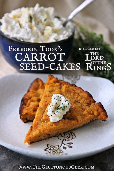 two pieces of carrot seed cakes on a plate