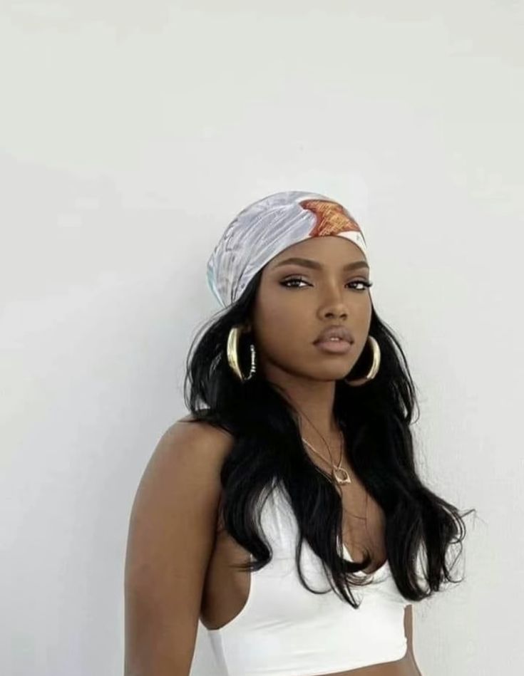 Ryan Destiny Style Casual, Fun Hairstyles Black Women, Braid Poses, Headscarf Outfit, Hair Scarf Styles, Head Scarf Styles, Cute Scarfs, Braided Hairstyles For Black Women, Brown Skin