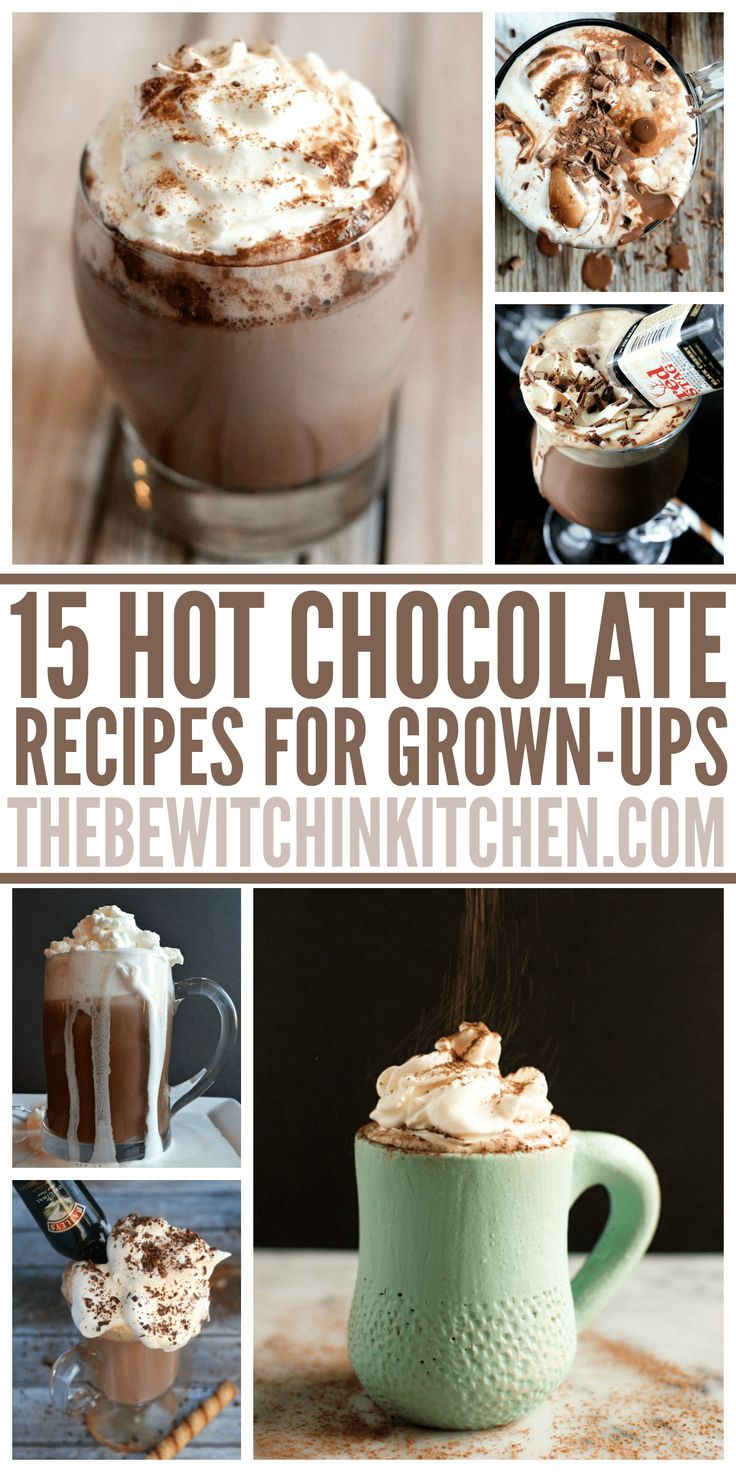 hot chocolate recipes for grown - ups that are delicious and easy to make in the microwave