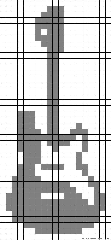 a cross stitch pattern with the number one in grey and white, as well as an image