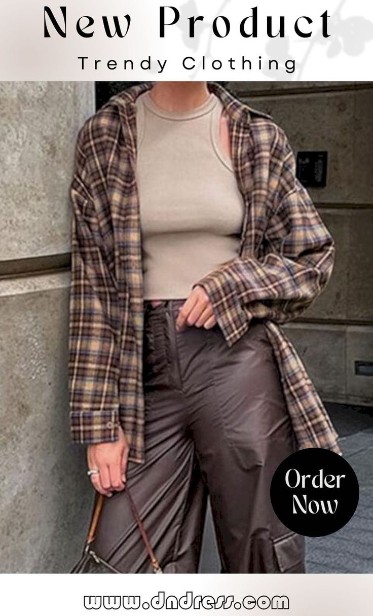 Drop Shoulder Plaid Shacket Plaid Shacket, The Drop, Outerwear Women, Drop Shoulder, Trendy Outfits, New Product, Jackets For Women, Plaid, Free Shipping