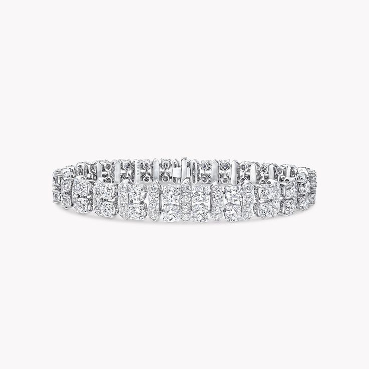 Night Moon Diamond Bracelet, White Gold | Graff Diamond Shaped Engagement Ring, Graff Diamonds, Rare Diamond, Bracelets Diamond, Diamond Bangles, Night Moon, Fine Diamond Jewelry, Engagement Ring Shapes, Wrist Wear