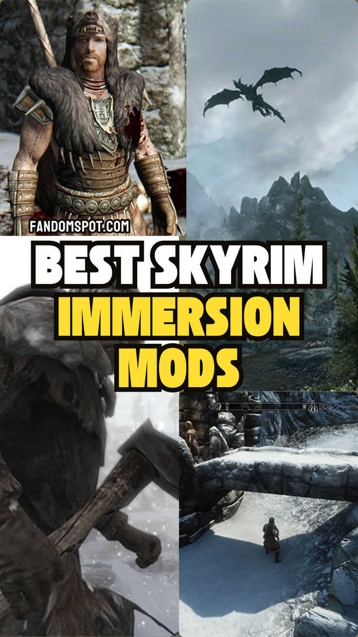 the best skyrim immersion mods for elder scrolls and other video game characters are here