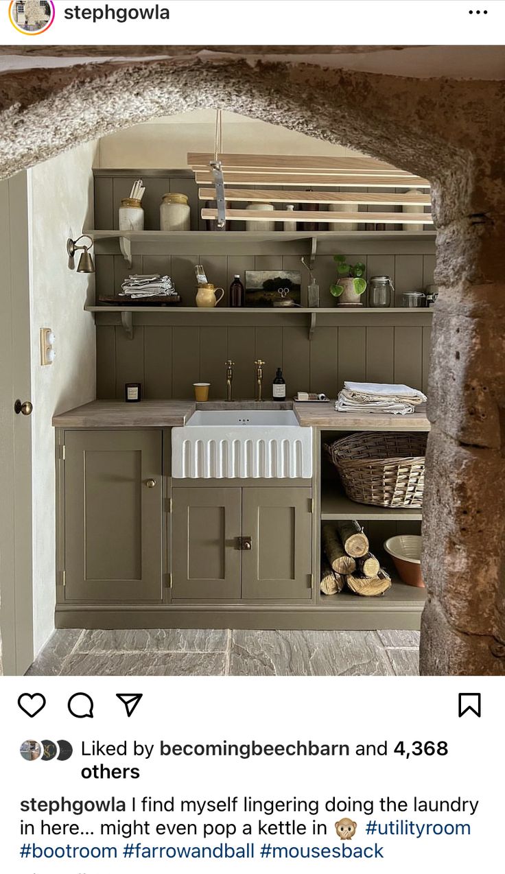 an image of a kitchen being displayed on instagrams for people to share with