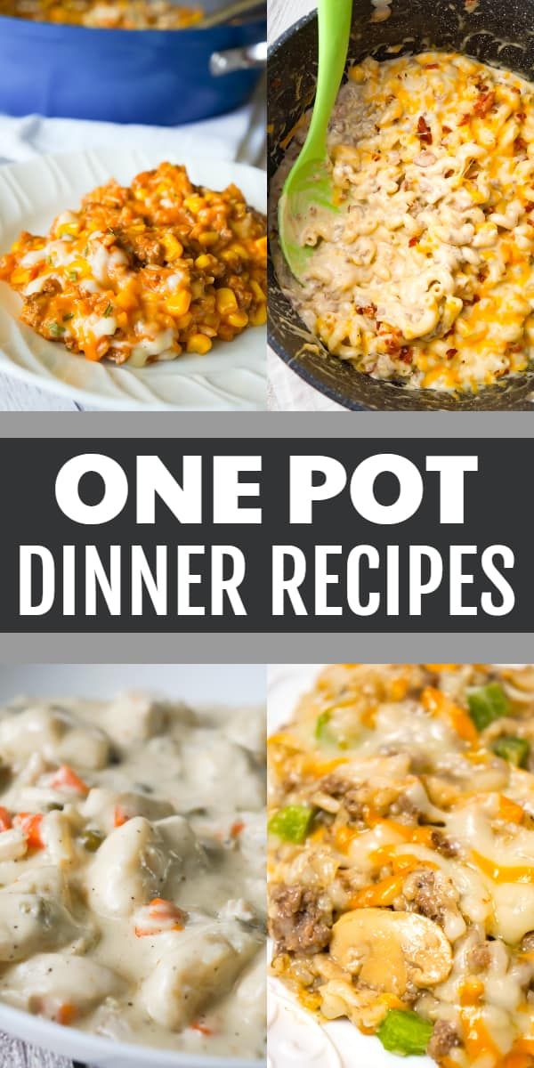 one pot dinner recipes that are delicious and easy to make