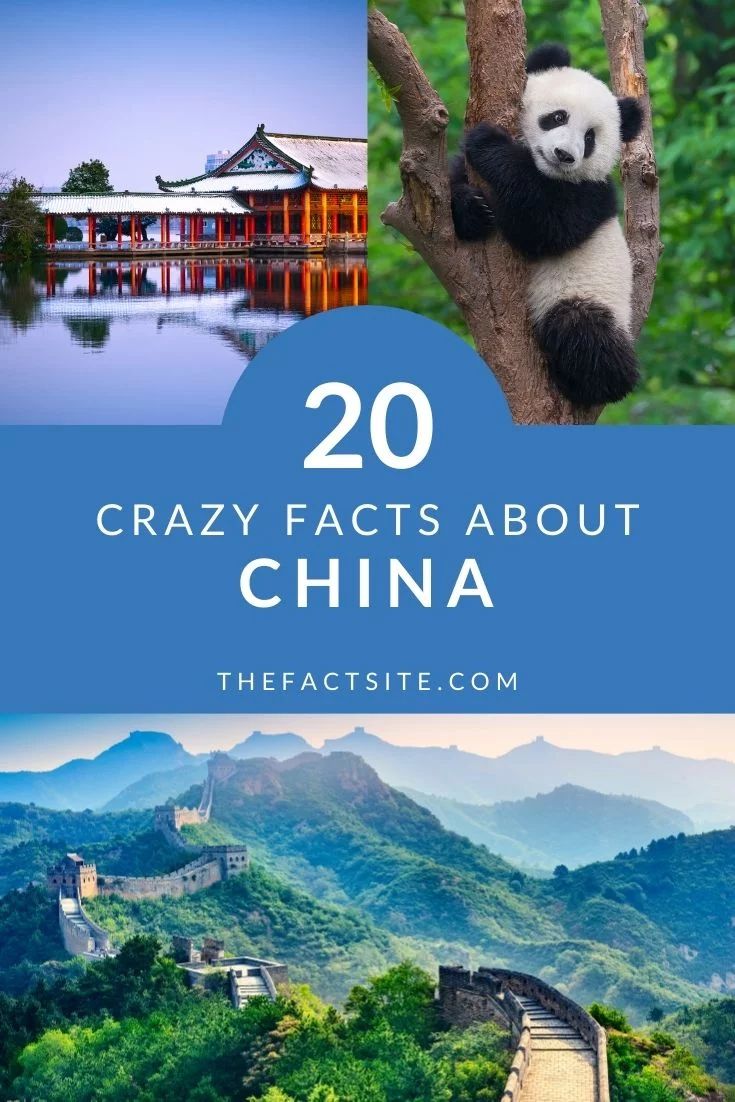 the great wall and mountains in china with text overlay that reads 20 crazy fact about china