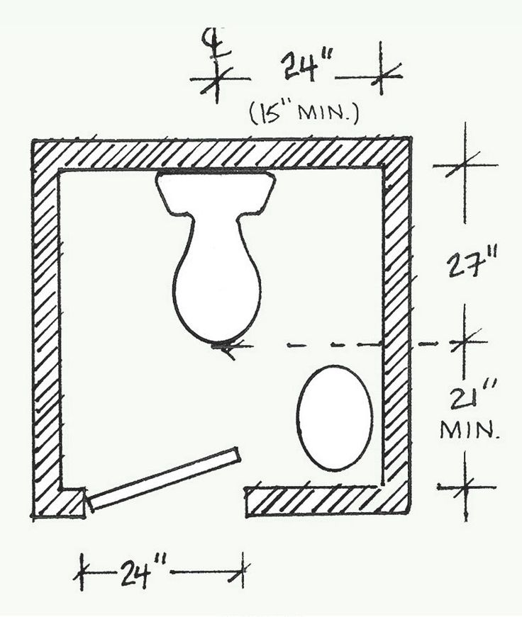 a drawing of a door with the measurements for it