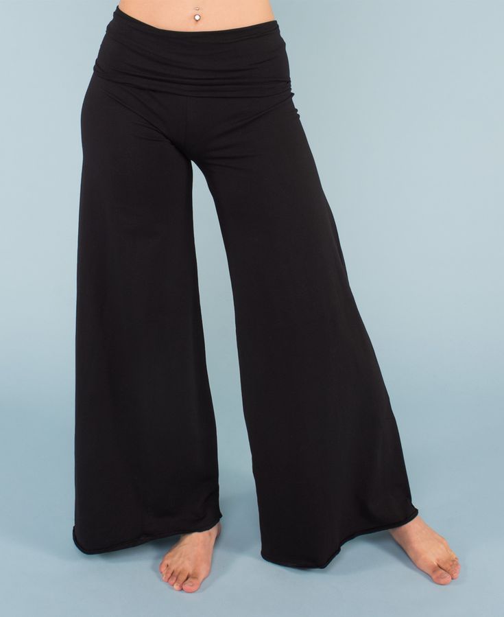 Life is easier when you go with the flow... With a comfortable, extra long roll-top waist, and made of soft organic cotton fabric, you'll naturally relax each time you wear these amazing flowy pants. Our flowy pants feature an overlock decorative stitch on the bottom edge   (versus a traditional rolled-hem). This lightweight seam creates a slight roll of the fabric at the bottom. Relax and just go with the flow in these boho palazzo pants! Black, Cabernet, Dark Teal. Womens Flowy Dresses, Just Go With The Flow, Pants Boho, Wrap Mini Skirt, Go With The Flow, Flowy Pants, Roll Top, Organic Clothing, Friend Outfits