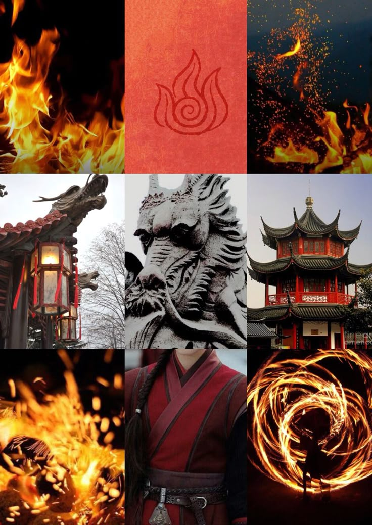 Firebending fire nation bending avatar the last airbender aesthetic mood board Fire Lord Aesthetic, Fire Nation Architecture, Avatar The Last Airbender Fire Bending, Atla Fire Nation Aesthetic, Fire Nation Aesthetic Clothes, Fire Bending Aesthetic, Firebending Aesthetic, Fire Bending Poses, Avatar The Last Airbender Fire Nation