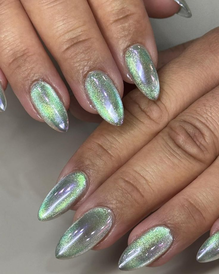 GREEN VELVET NAILS 💚✅ YESSS PLEASE! 🦸🏻‍♀️ Artist: Michela 💅🏼 Service: BIAB > @thegelbottleaus 💕 Design: Supreme Set 3️⃣ #cjartistry #cjartistrygirls #acrylic #nailart #nailsofinstagram #cateyenails #velvetnails #naildesigns #almondnails #ombrenails Nail Salon Granville - Velvet Nails - Ombre Nails - Hand Drawn - BIAB Nails - Nail Appointment - Nail Industry - CJ Artistry Green Velvet Nails, Biab Nails, Shellac Colors, Nail Appointment, Yellow Nail Art, Yellow Nail, Velvet Nails, Nails Ombre, Cat Eye Nails