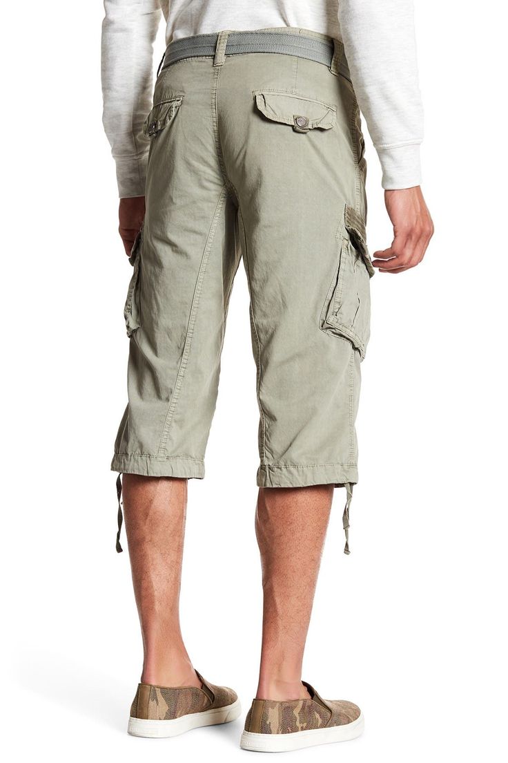 Style an on-trend look in cargo shorts crafted from breathable cotton for comfort during casual outings. 18" inseam; 10" front rise (size 32) Zip fly with button closure 100% cotton Machine wash, tumble dry
 Imported Model stats: 6'1" height, 32" waist. Model is wearing size 32. Cotton Cargo Shorts For Summer Outdoor Activities, Bermuda Cargo Shorts With Pockets For Spring, Summer Bermuda Bottoms With Multiple Pockets, Spring Bermuda Bottoms With Multiple Pockets, Summer Outdoor Cotton Cargo Pants, Summer Outdoor Cotton Bottoms, Spring Utility Cargo Shorts With Hip Pockets, Cotton Bermuda Shorts With Multiple Pockets, Casual Cotton Bermuda Shorts For Outdoor