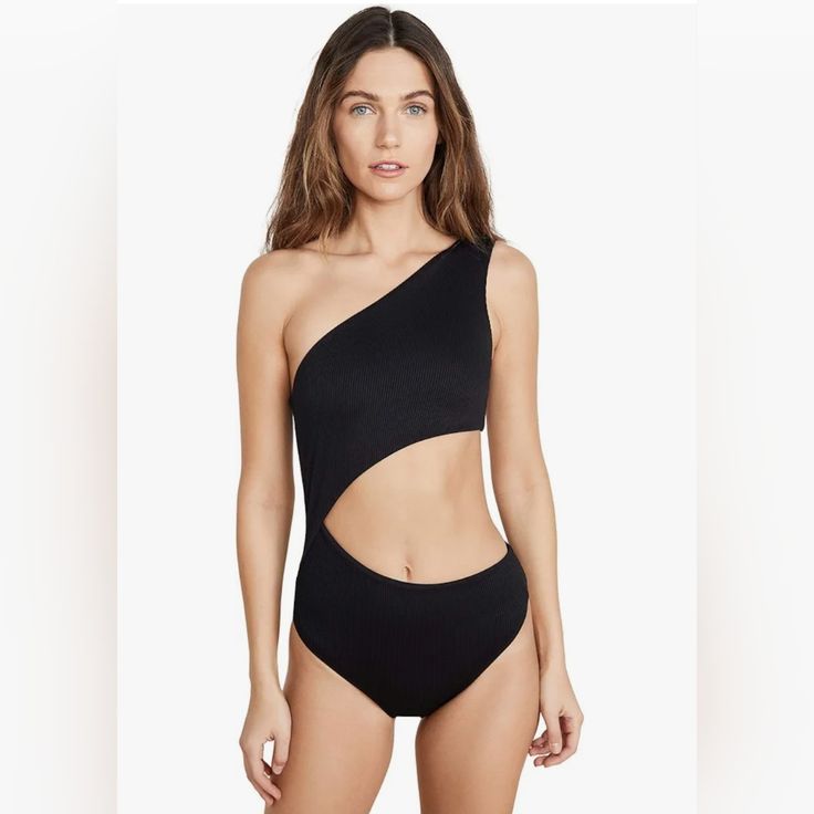 Beach Riot Celine One-Piece Black Xs Black One-shoulder Cutout Swimwear, Chic Black One-piece Swimsuit For Summer, Black One-shoulder Swimwear, Black Cutout One-piece For Summer, Chic Black One Piece For Summer, Chic Black One-piece For Summer, Black One-shoulder Bodysuit For Poolside, Black One-shoulder Bodysuit For Swimming, Black One-shoulder Beachwear Bodysuit