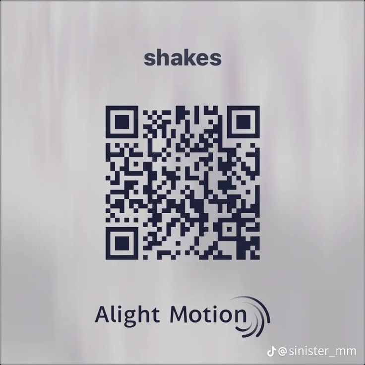 a close up of a qr code on a white background with the words shakes