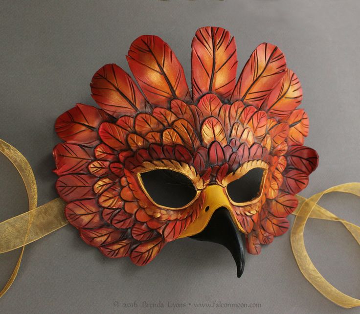 Simple Autumn Falcon Mask by windfalcon Falcon Feather, Phoenix Costume, Mythical Birds, Circle Crafts, Macrame Mandala, Feather Mask, Bird Masks, Leather Craft Projects, Wood Elf