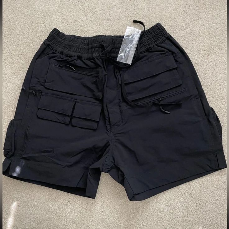 New Whoisjacov Utility Shorts Black Multiple Sizes - Large, Medium. What You See In The Pictures Is What You Get. Ask Any Quiestions Before Buying. Smoke Free Pet Free Home. Black Shorts With Side Pockets, Black Bottoms With Side Pockets, Black Bottoms With Side Pockets, Short Length, Black Bottoms With Side Pockets And Short Length, Black Short-length Bottoms With Side Pockets, Black Techwear Shorts With Cargo Pockets, Black Utility Shorts With Multiple Pockets, Black Cargo Shorts With Hip Pockets, Black Cargo Shorts With Functional Pockets