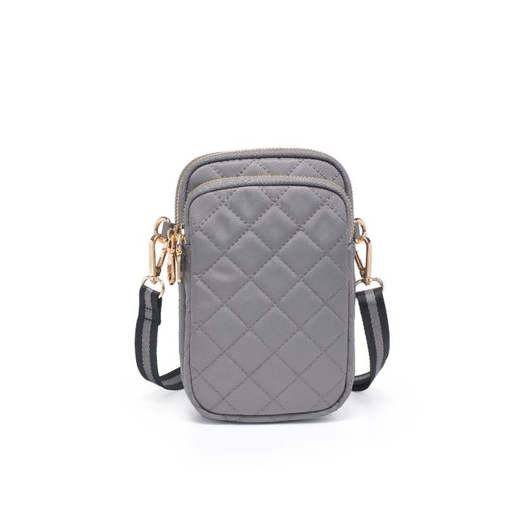 Sol and Selene Divide & Conquer - Quilted Crossbody 841764108256 View 1 | Carbon Versatile Phone Bag With Cell Phone Pocket For On-the-go, Rectangular Phone Bag With Zipper For On-the-go, Functional Phone Bag With Removable Pouch, Functional Phone Bag, Functional Phone Bag With Zipper Pocket For On-the-go, On-the-go Phone Shoulder Bag With Zipper Pocket, Functional Phone Shoulder Bag With Removable Pouch, On-the-go Phone Bag With Zipper Pocket, On-the-go Shoulder Phone Bag With Zipper Pocket