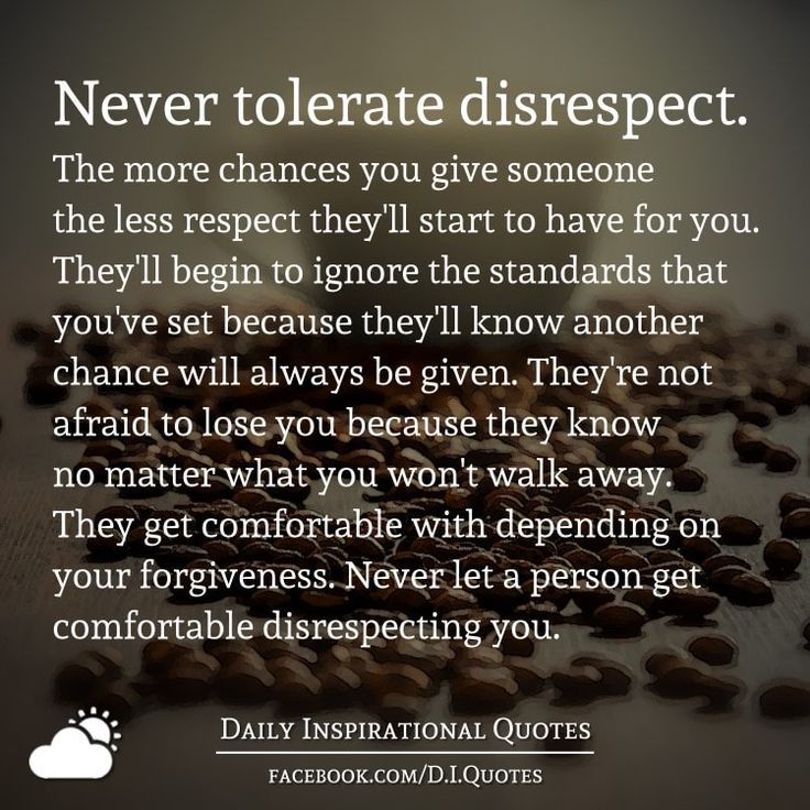 coffee beans with the quote never tolerate disrespect