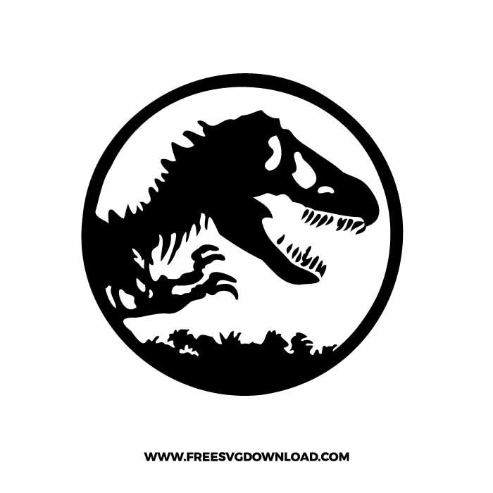 a black and white image of a dinosaur in a circle