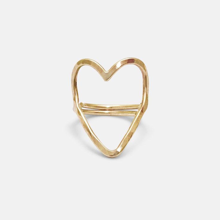 They're back! Handmade 'Open Heart' ring designed by Amy Nordstrom exclusively for Collective Hearts. - 14k gold-filled - Handcrafted in Northern California - Adjustable, fits size 5.5 to 8 Each piece is hand cut, shaped, soldered and polished making each ring unique. You may experience a slight color difference in places the metal has been soldered. Our Open Heart Ring reminds us to lead with love, kindness and affection. Whether you are married or single, wearing this ring presents us with the Lead With Love, Wedding Fits, Open Heart Ring, Jewelry Wax, Body Decor, Dot Necklace, Gold Bond, Open Heart, Ring Unique